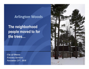Arlington Woods: The neighbourhood people moved to for the trees...