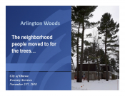 Arlington Woods: The neighbourhood people moved to for the trees...