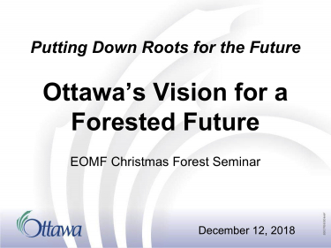 Ottawa's Vision for a Forested Future