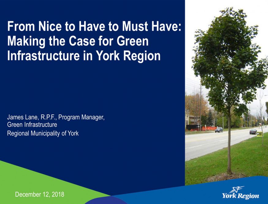 From Nice to Have to Must Have: Making the Case for Green Infrastructure in York Region