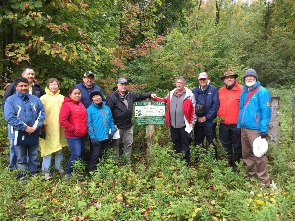 North American Silviculture Working Group members, representing Canada, Mexico and the United States, visiting one of South Nation Conservation Forest properties with Pat Piitz, Forest Manager.
