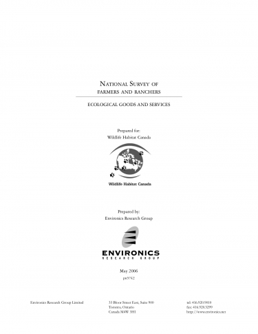 Environics Survey on EG&S